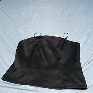 a new day Black Strapless Top